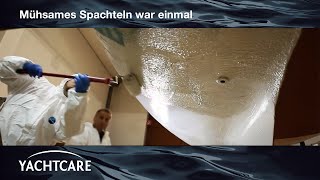 UnterwasserSchiffsanierung mit Spachtelmasse für die Rolle – High Build Epoxy Filler von YACHTCARE