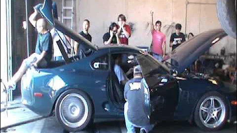 Toyota Supra Single Turbo 1000 HP Dyno