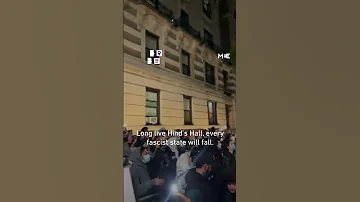 Pro Palestine Protesters At Columbia University Project Hind S Hall Forever On Hamilton Hall 