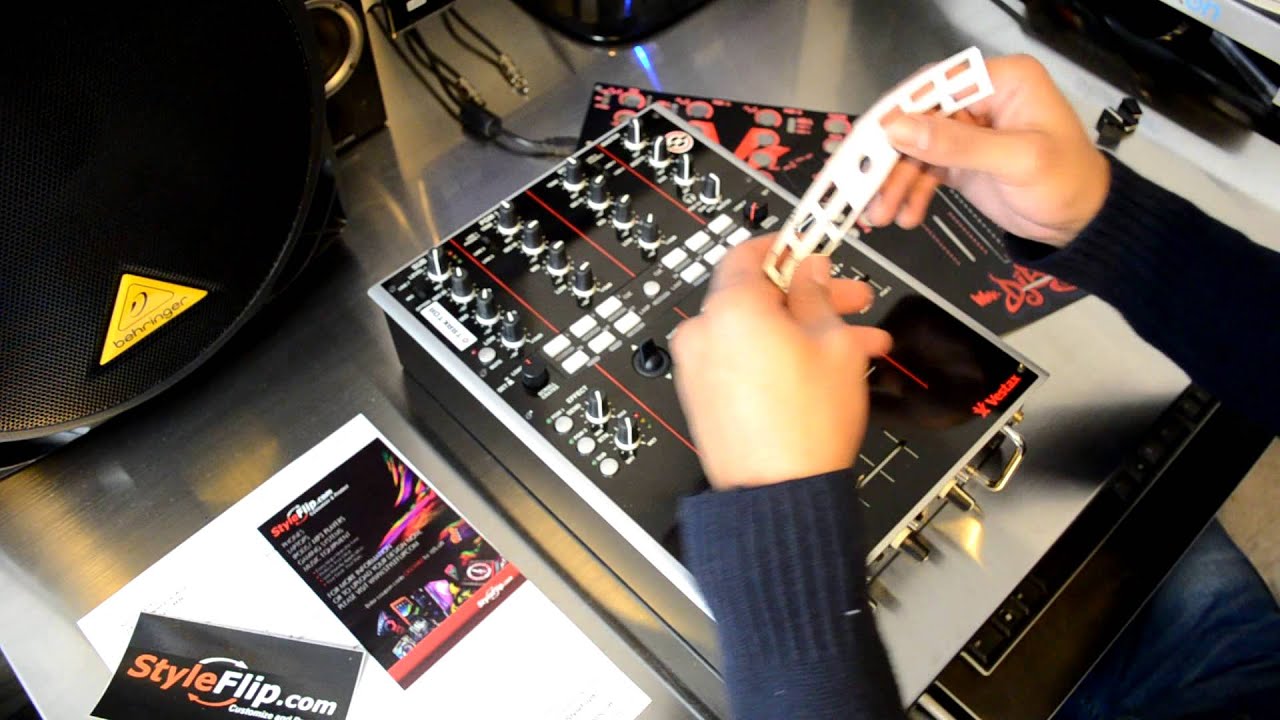 Styleflip DJbooth.net Custom Vestax PMC-05PROIV Skin DIY Video