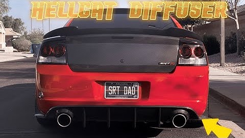 Installing A Hellcat Diffuser On Your 06-10 Dodge Charger!! (ITS SO EASY!!) #howto