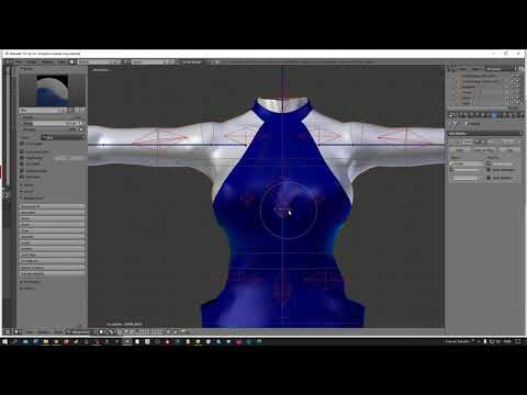 Uso do blender para adaptar a roupa do Second Life em diferentes corpos ...