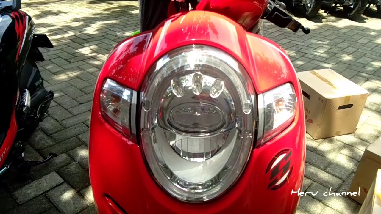 Full Details Honda Scoopy Sporty Red 2018 YouTube