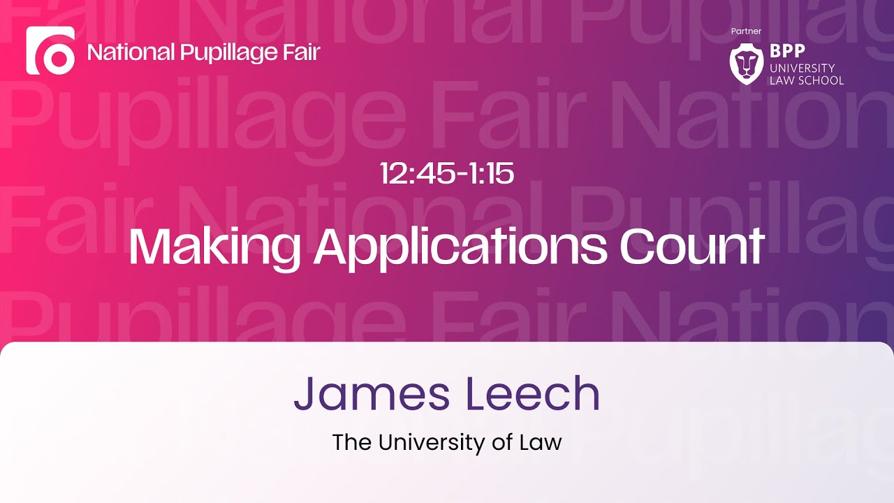 Как сделать заявки полезными с Джеймсом Личем из Юридического университета