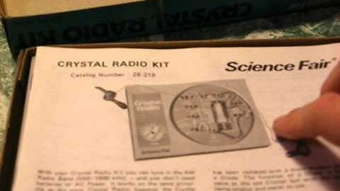 Radio Shack "Science Fair" crystal radio kit