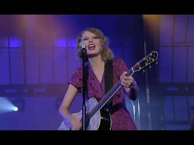 Taylor Swift Mine Live On Letterman Youtube