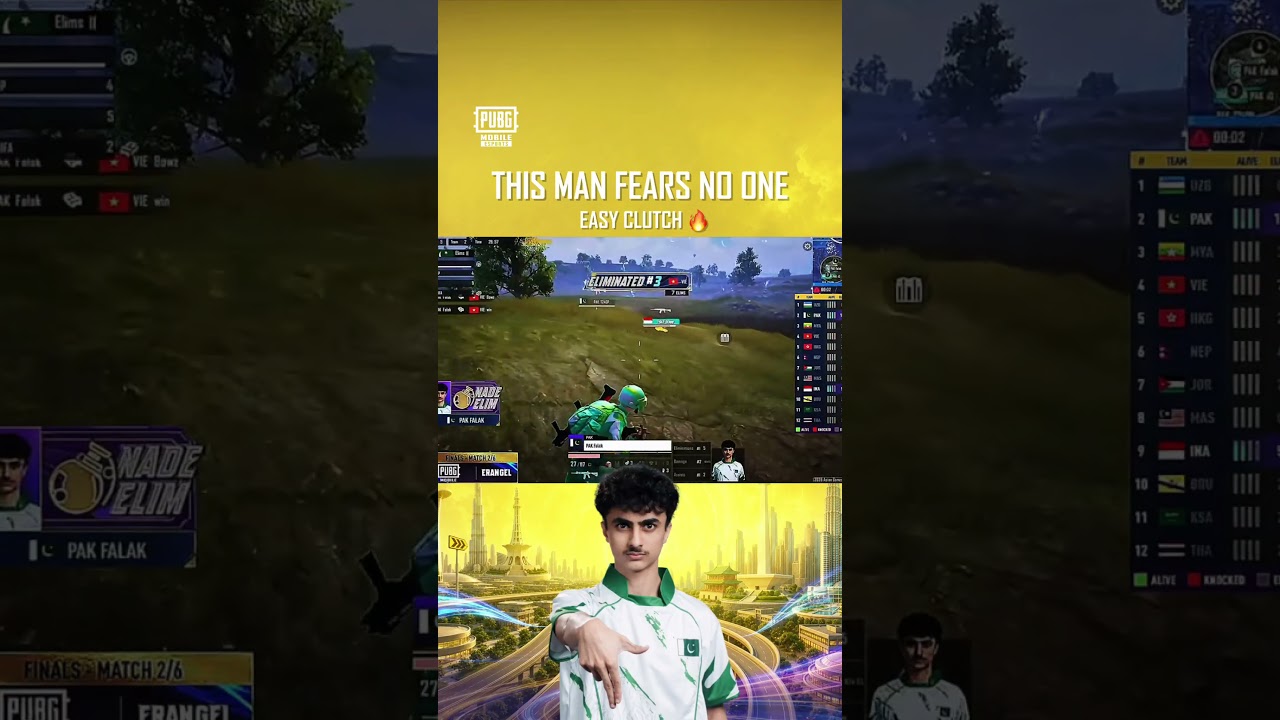 Falak delivers absolute 1v4 against Vietnam for the Chicken Dinner. 🏆