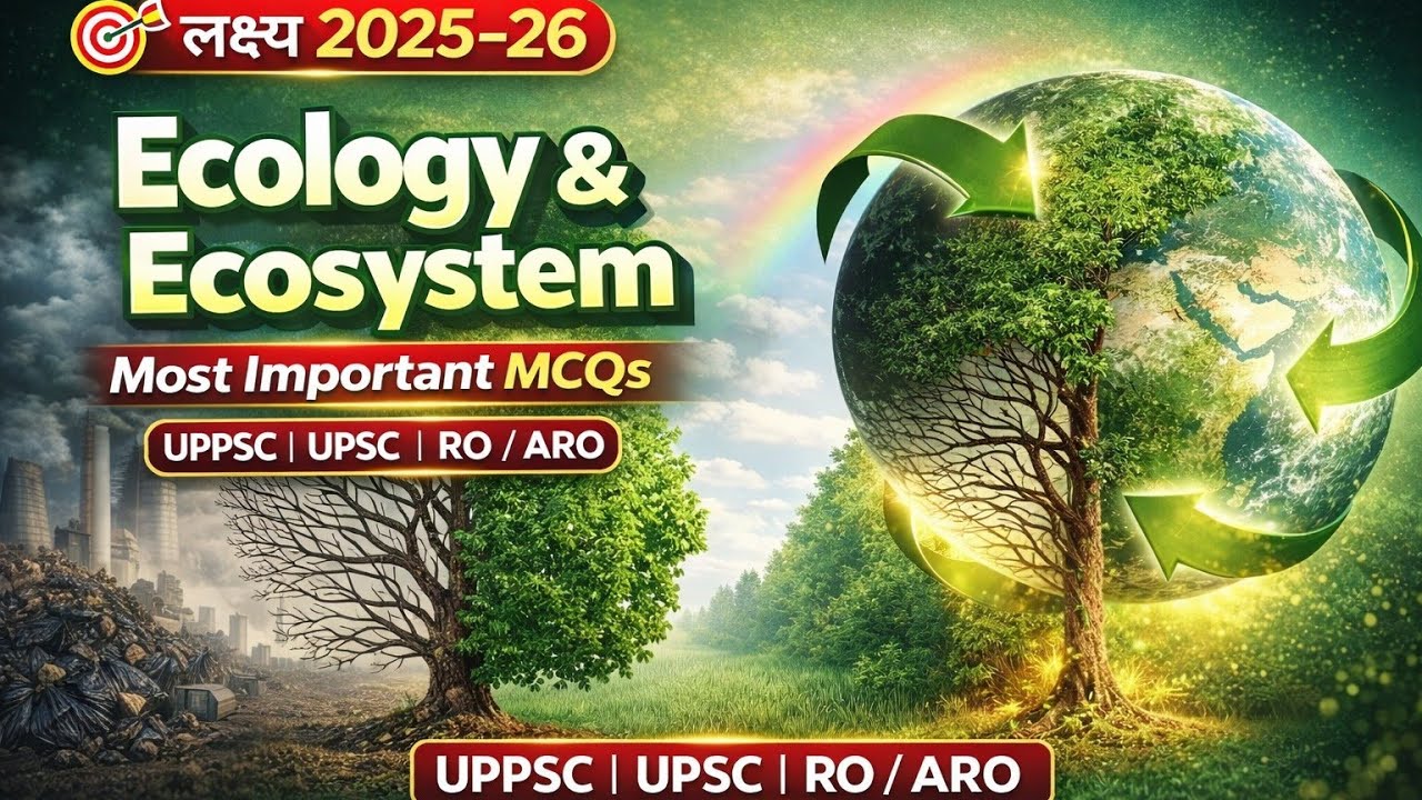 100 most Important Ecology & Environment Questions # Environment & Ecology MCQs 2026# Ecosystem MCQs