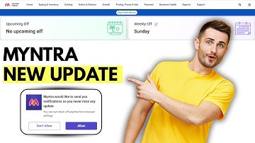 Myntra Holiday New Update on Panel | Myntra Seller Account Par New Update  #myntra #update #business