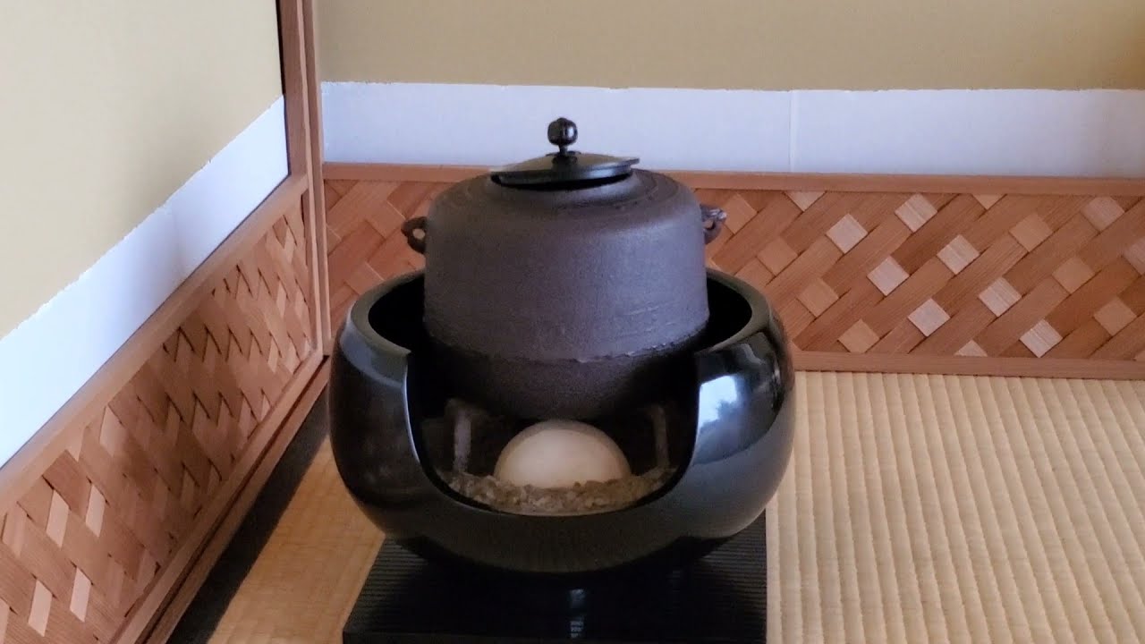 無想庵 如阿弥造 煎茶器 共箱T0902-5 男子土風炉初炭点前, 棚ないmale fire building w/ doburo Omotesenke