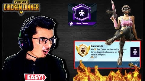 Easiest Way To Complete Commando Acheivement | Glass Cannon Title PUBG