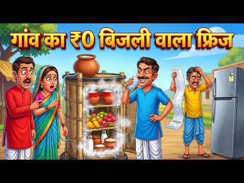 गांव का ₹0 बिजली वाला फ्रिज  GAON KA DESI FRIDGE | HINDI KAHANIYA | HINDI STORIES | CARTOON | KAHANI