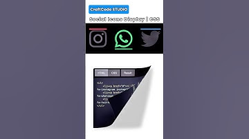 Social Icons Display | CSS | CraftCode STUDIO #coding #craftcodestudio #fyp #frontend #study #css