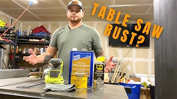 How To Remove Table Saw Rust DIY