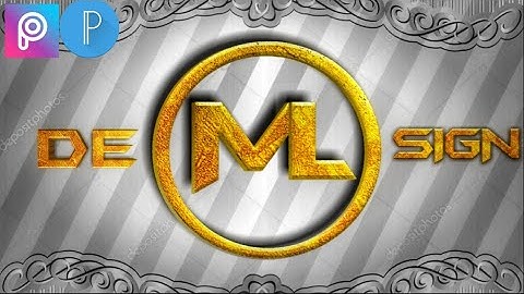 M L Logo design/ How to design logo with picart & pixel lab  Tutorial(HD)