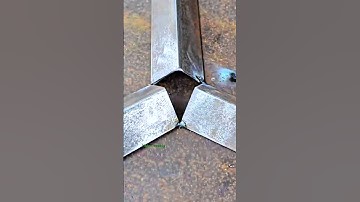 The secret of connecting three angle iron rods that not many welders know about