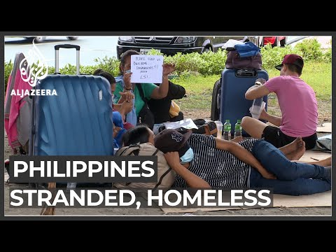 Many stranded in Philippines capital after losing jobs amid pandemic