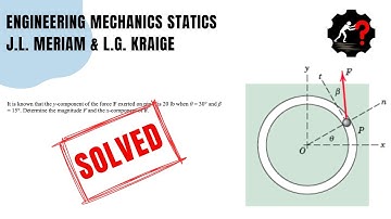 Determine the magnitude F and the x-component of F.