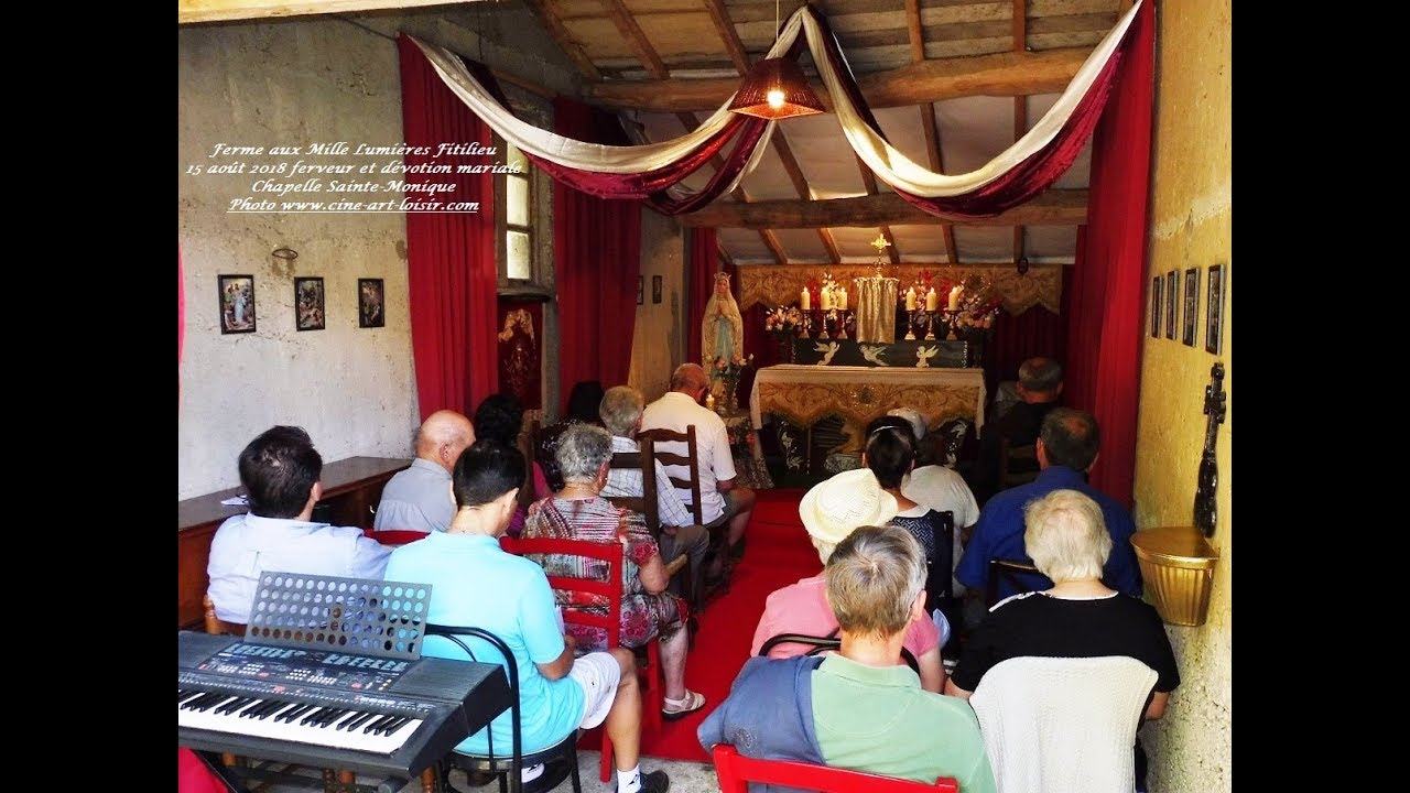 Chapelet Chapelle SainteMonique Fitilieu 15 août 2018 film by JC
