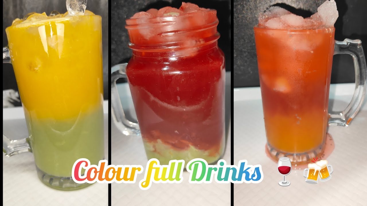 Different types of Coulorful drink 🍷🍻#Asmr Video#YoutubeVideo