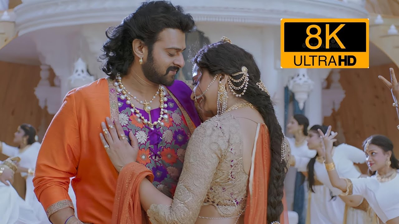 8k Ultra HD song 60fps Hamsa naava ( Telugu )full resolution 4k Bahubali 2 Prabhas Anushka 