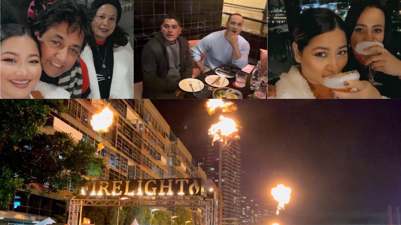 Firelight Festival July 2022 in Docklands Victoria