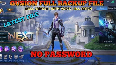 LATEST GUSION FULL BACKUP FILE | FULL EFFECT | WITH VOICE | NO PASSWORD-JUTZ PLAY