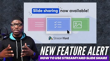 How to use StreamYard Slide Sharing | New Feature Alert