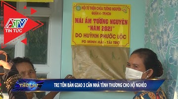 Tri Tôn bàn giao 3 căn nhà tình thương cho hộ nghèo | ATV Tin tức