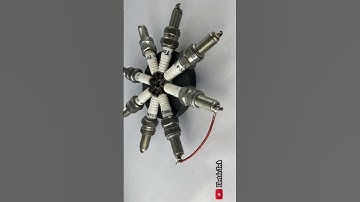 220v Free Electric Generator With Spark Plug Use Big Magnet