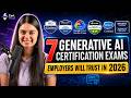 7 Best Generative AI Certifications Employers Trust in 2026