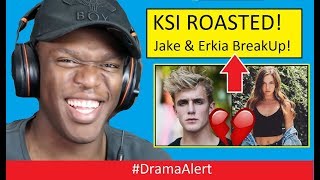 KSI Roasted Jake Paul & Erika Costell BREAKUP! #DramaAlert SMOSH ENDS!