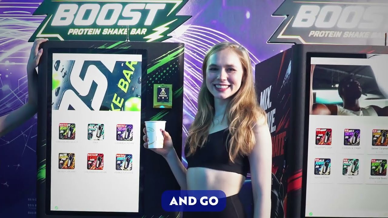 Boost Protein Shake Bar: protein shake vending machine by Futureino