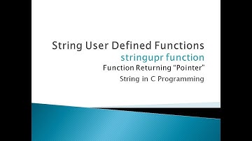 109 - Convert String to Uppercase | User Defined Function | String in C