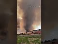 Towering 'smokenado' swirls over the Widemouth 2 fire in Utah | #shorts #wildfire