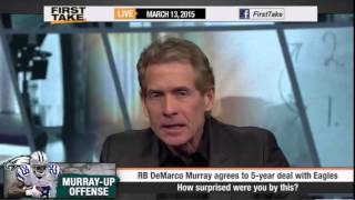 ESPN First Take - DeMarco Murray Signs With Eagles - How Surprised 