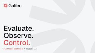 Meet Galileo: The Evaluation, Observability & Guardrails Stack for AI