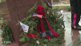 Dozens attend wreath-laying ceremony at Texas State Cemetery