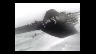 Soviet paratroopers sliding off a Tupolev TB-3, shortly before WW2 (1937)