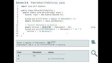 Java program or code to covert degree in Fahrenheit to Celsius and to find total payment of a loan