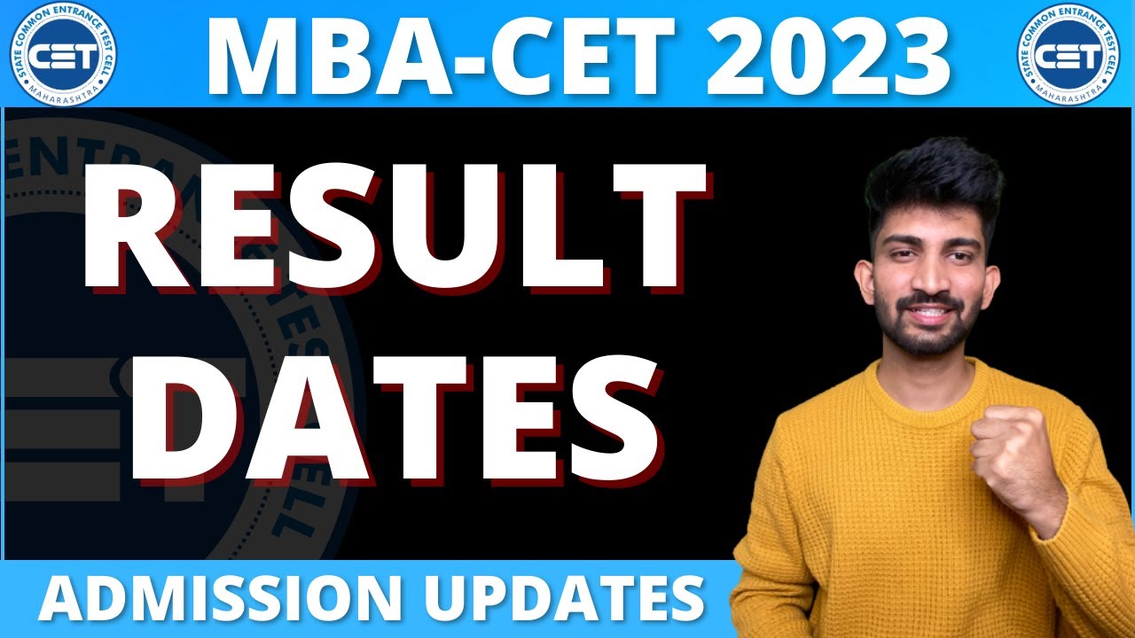 MBA CET RESULT DATES 2023 Mba Cet Result Updates 2023 YouTube