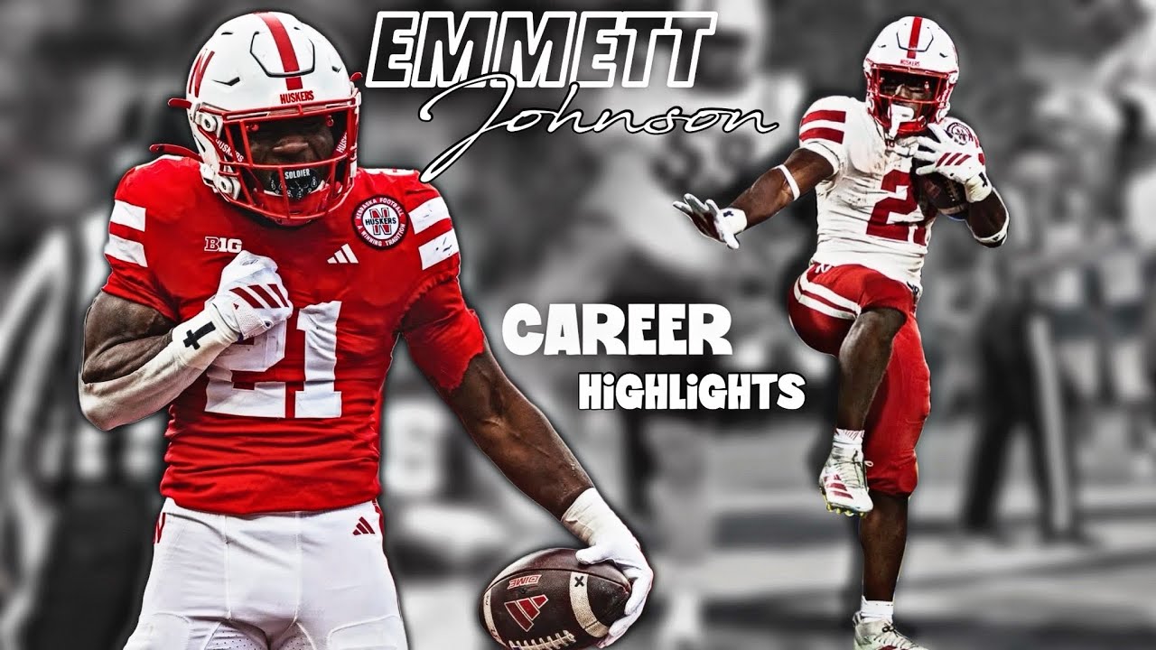 Emmett Johnson Nebraska Full Career Highlights - YouTube