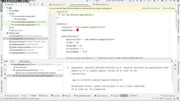 eMuderris, android studio compileSdk34 hatası ve çözümü