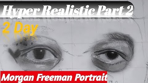 Morgan Freeman Sketch Hyper Realistic Sketch 2 Day @Munnabhaiiiartistwala