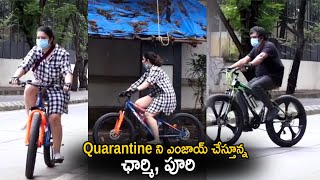 Charmi Kaur & Director Puri Jagannadh Enjoying Their Quarintine Charmi Kaur Cinema Culture