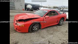 1996 Mitsubishi 3000 Gt | VIN JA3AM84J6TY005752
