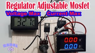 Cara Membuat Regulator Adjustable dengan Mosfet Ide Kreatif DIY Rangkaian Penurun Tegangan