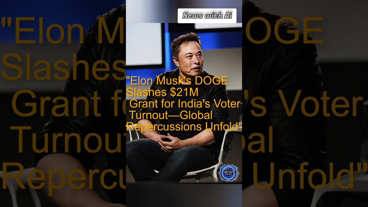 "Elon Musk's DOGE Slashes $21M Grant for India's Voter Turnout—Global Repercussions Unfold"