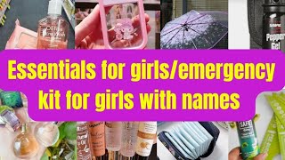 emergency kit essentials for girls school/college|things every girl should have|must have for girls