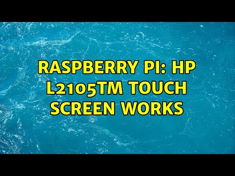 Raspberry Pi: HP L2105tm Touch Screen WORKS